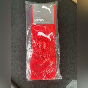 NWT Puma Soccer Football Socks Red sizes 2 or 3 - pick your size
